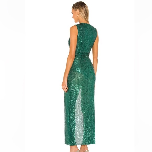 NWT NBD Elektra Gown in Emerald Green - Picture 7 of 7